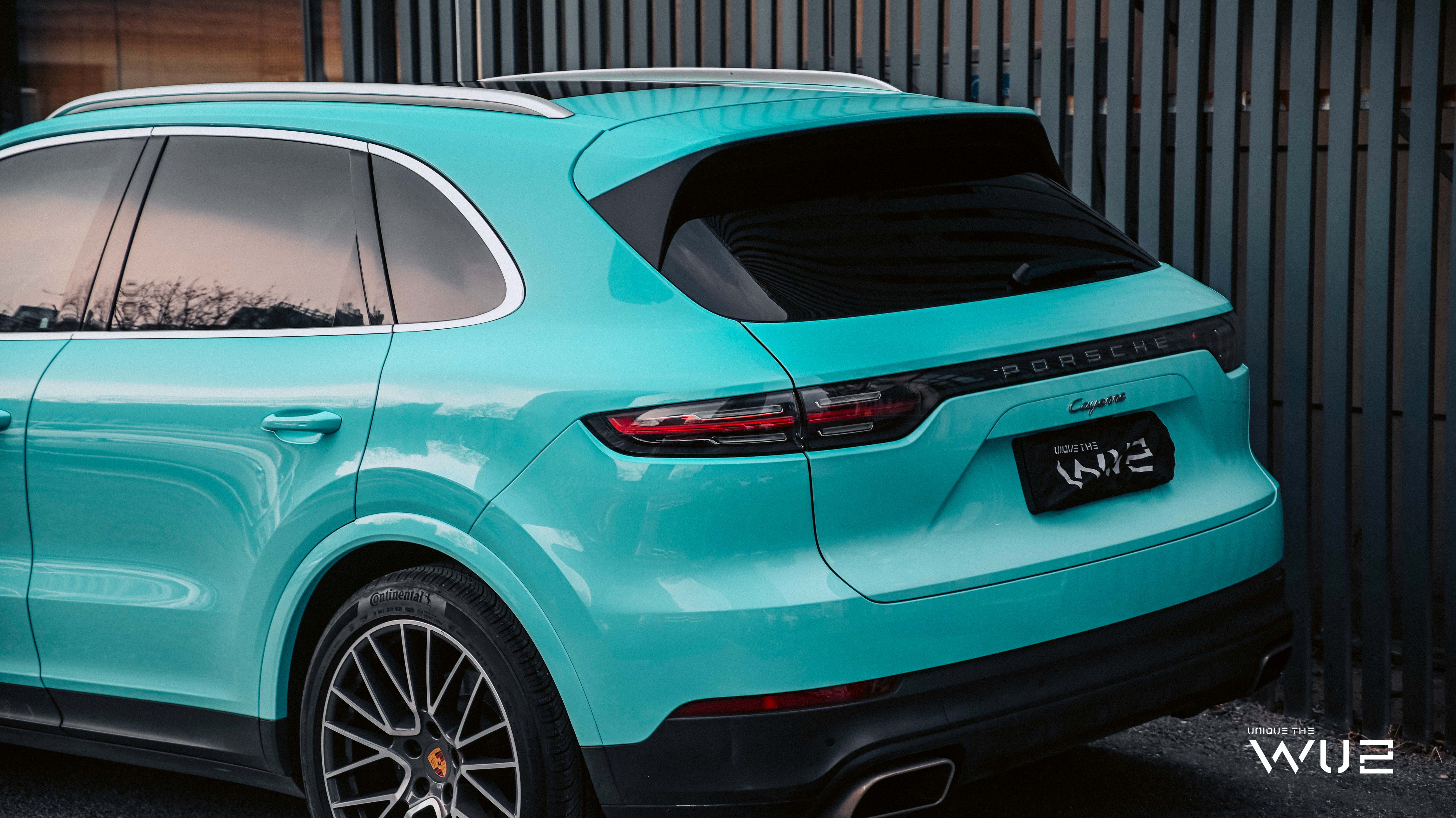 Porsche Cayenne Color Change Tiffany Blue iMedia