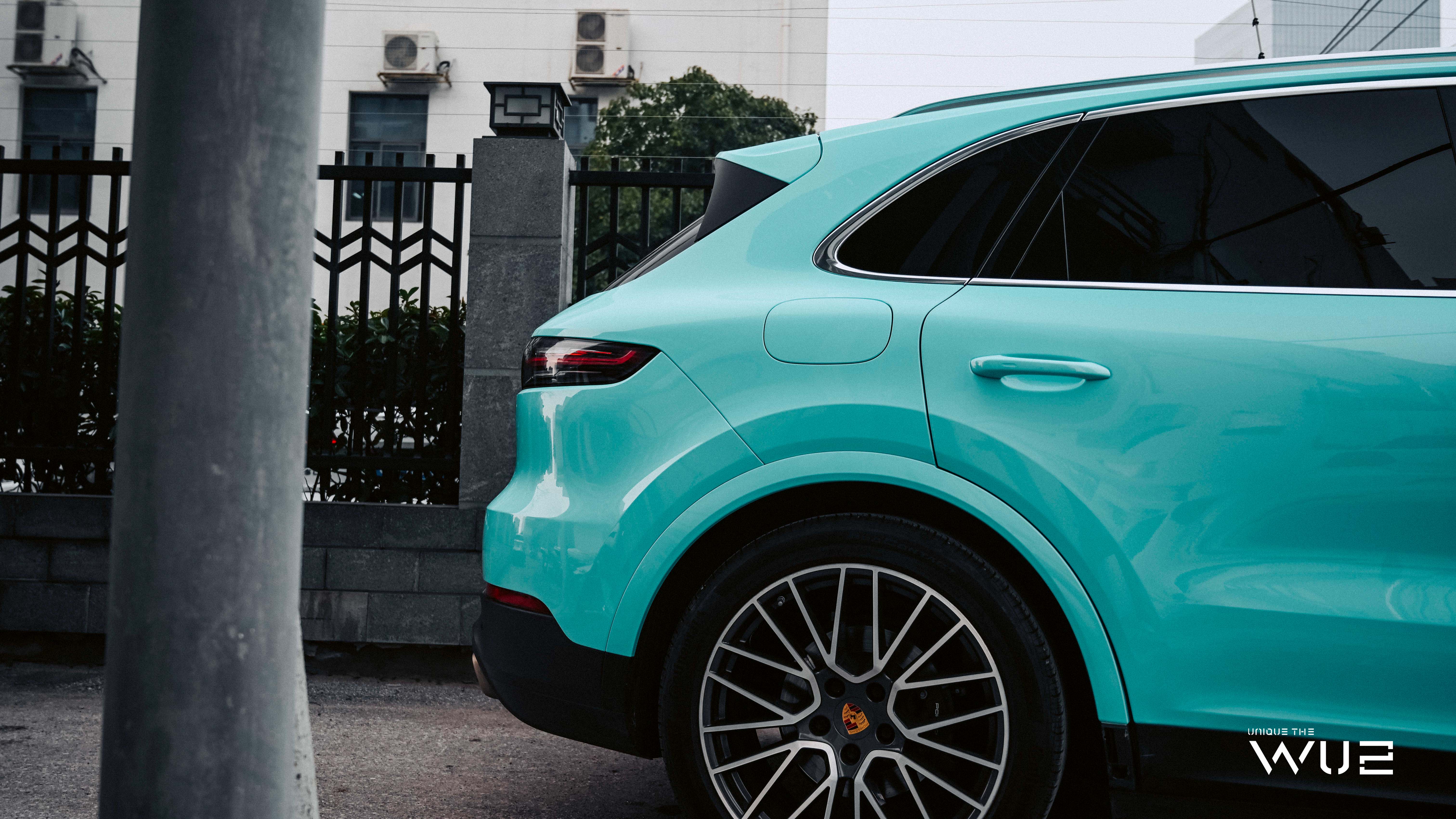Porsche Cayenne Color Change Tiffany Blue iMedia