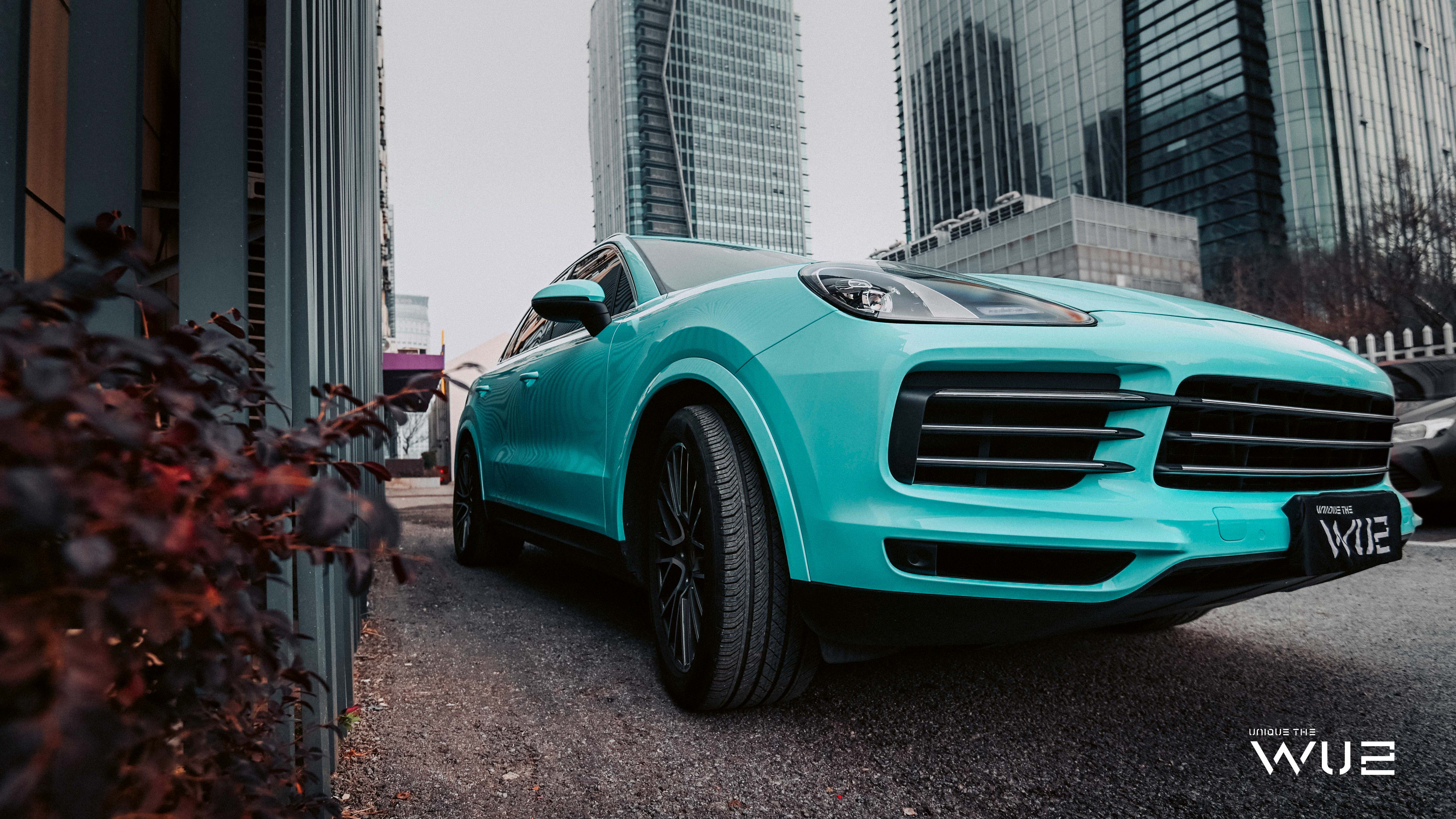 Porsche Cayenne Color Change Tiffany Blue iMedia