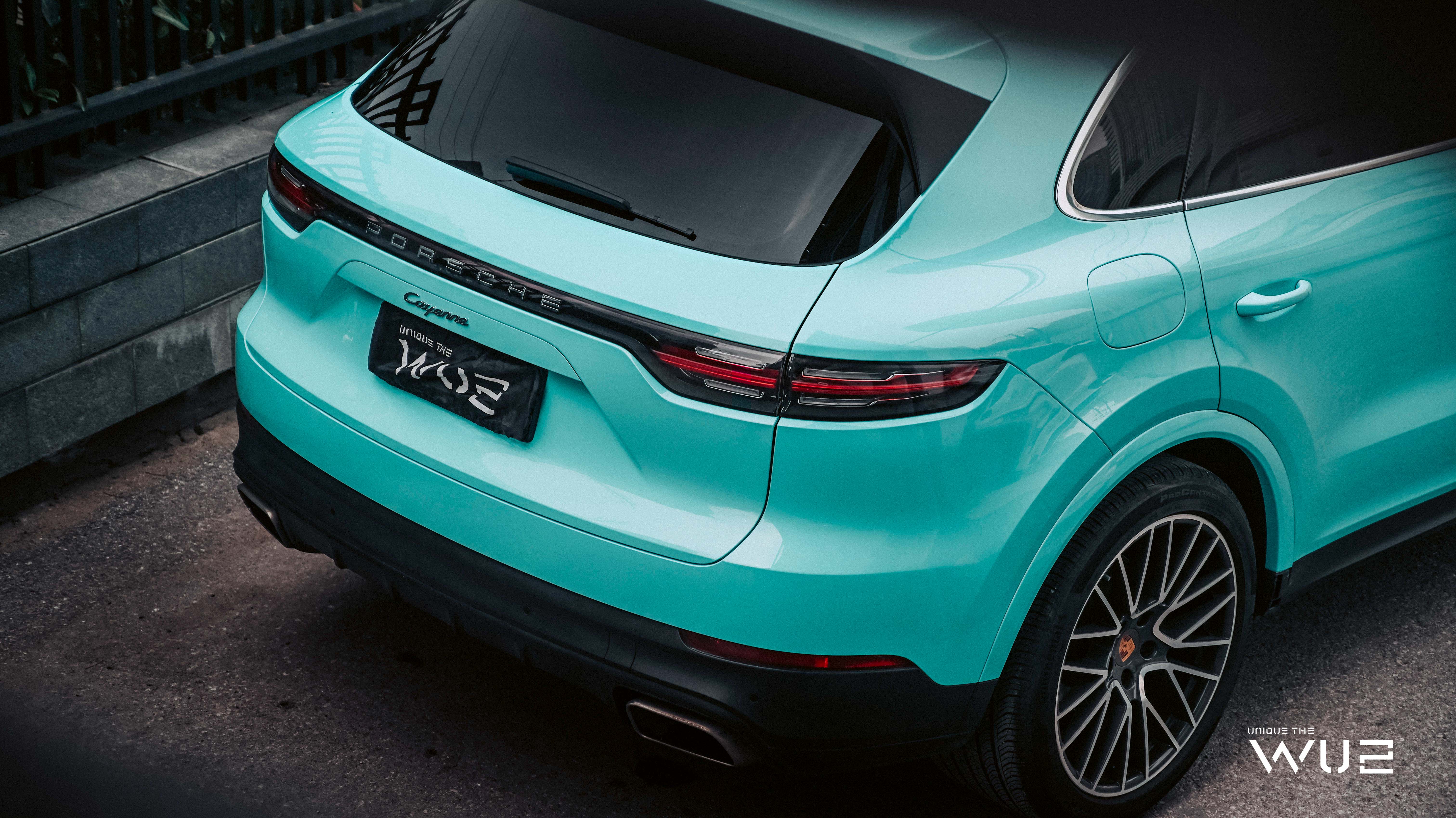 Porsche Cayenne Color Change Tiffany Blue iMedia