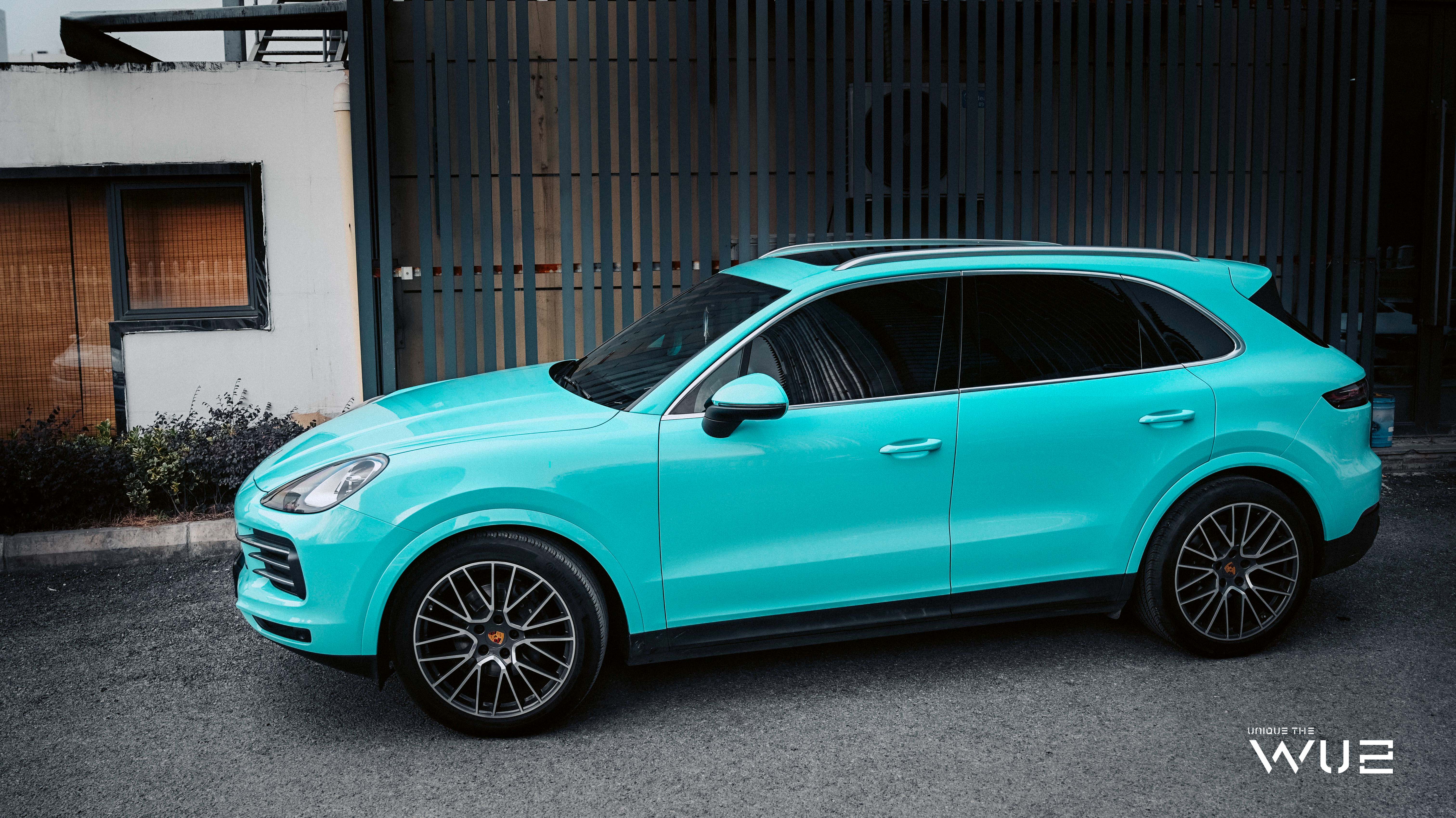 Porsche Cayenne Color Change Tiffany Blue iMedia