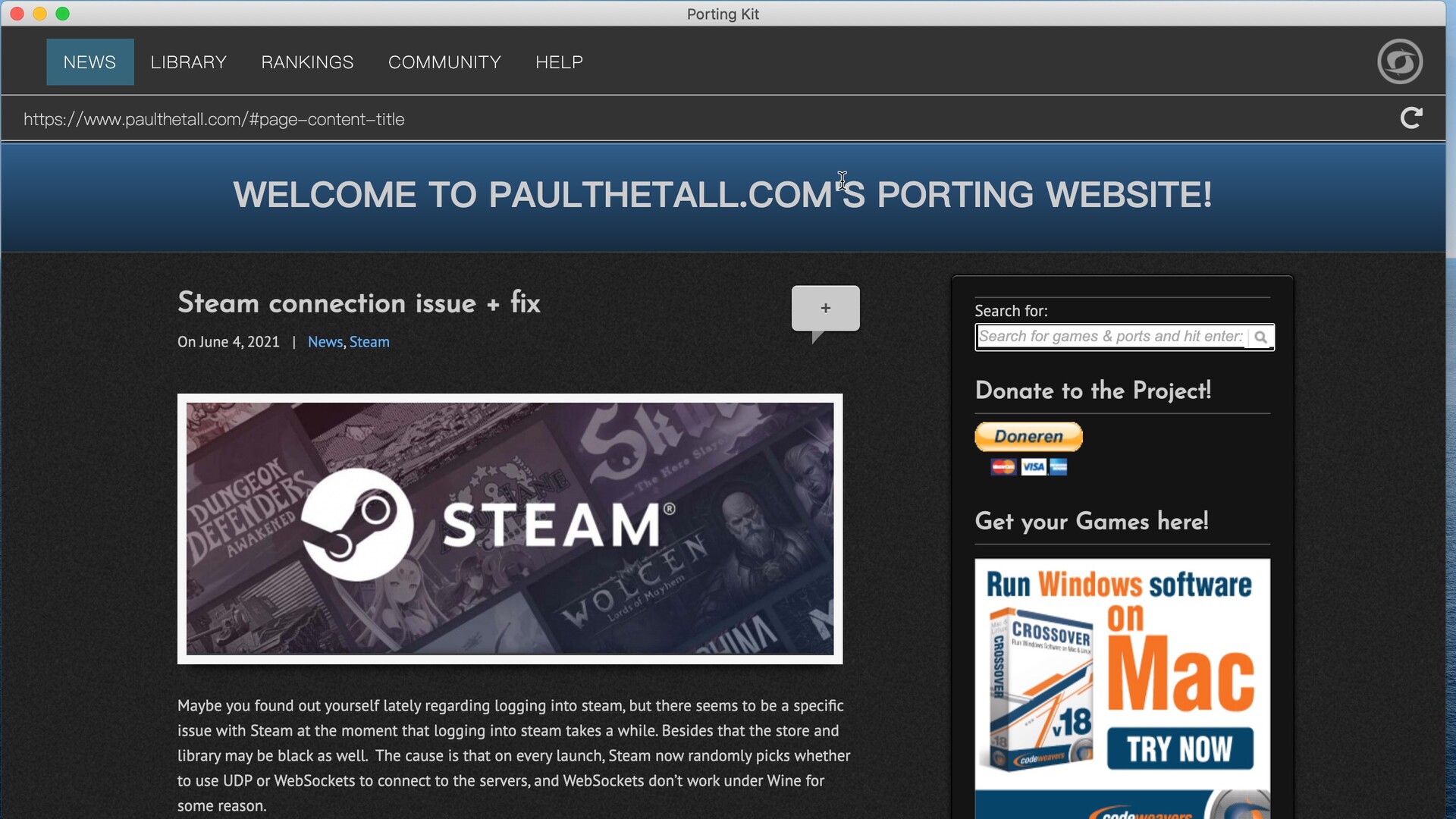 Porting Kit, a very easytouse game porting tool for Mac iMedia