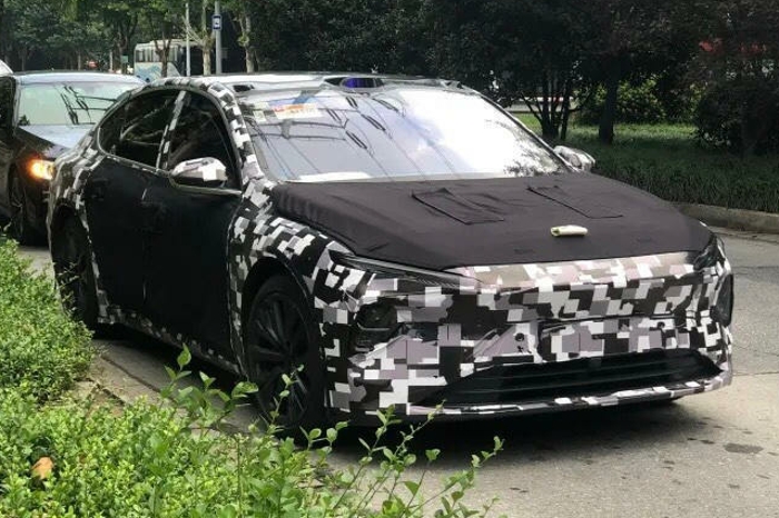 The latest spy photos of NIO ET7 are exposed, with a variety of black ...