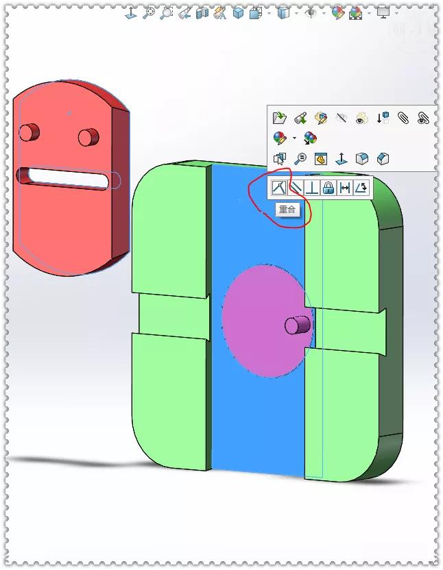 Made with SolidWorks swing arm clamping mechanism iMedia