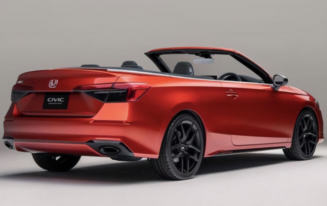 The renderings of Honda Civic Convertible have been exposed, and the 