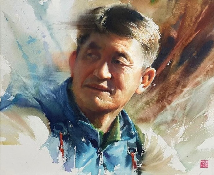 水彩人物肖像 写实 资讯咖