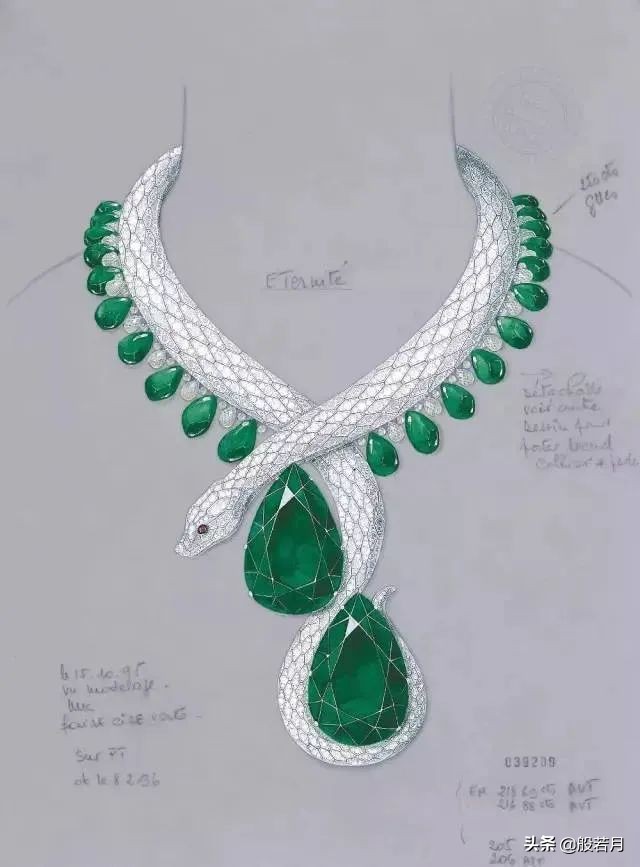 diamond snake necklace cartier