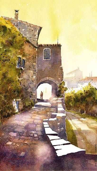 American artist Ian Stewart Watercolor Gallery - iMedia