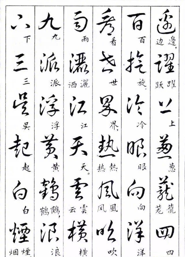 Cursive regular script comparison table - iMedia