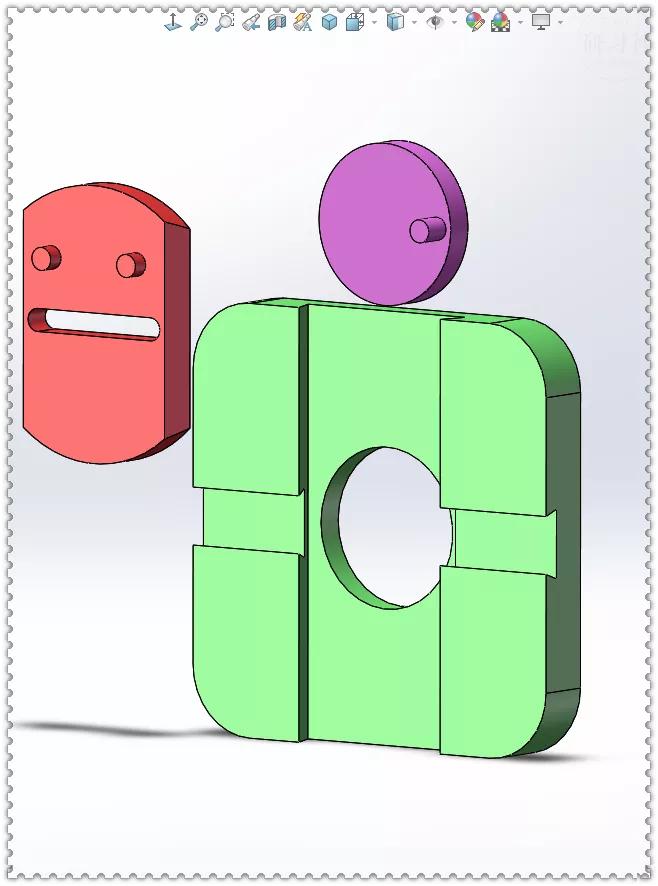 Made with SolidWorks swing arm clamping mechanism iMedia