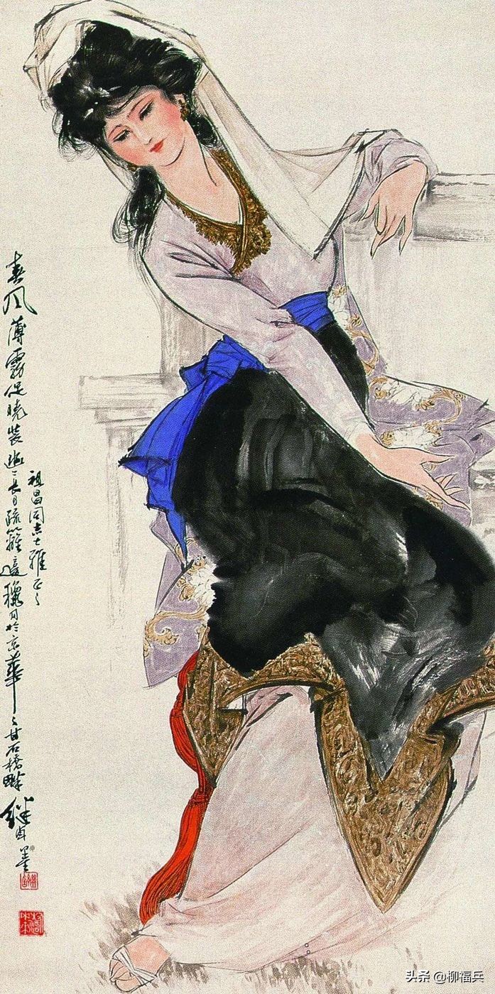 Appreciation of the famous figure painting "Xiao Makeup" iMedia