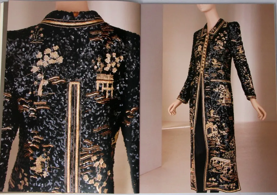 mouna ayoub gold chanel dress