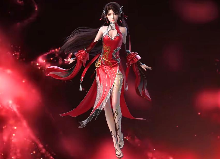 Perfect World: Huo Ling'er, revealing the secret of her sexy back