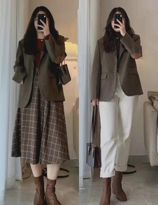 This is the outfit that suits the slightly fat girl, 4 ways to match, look taller and look