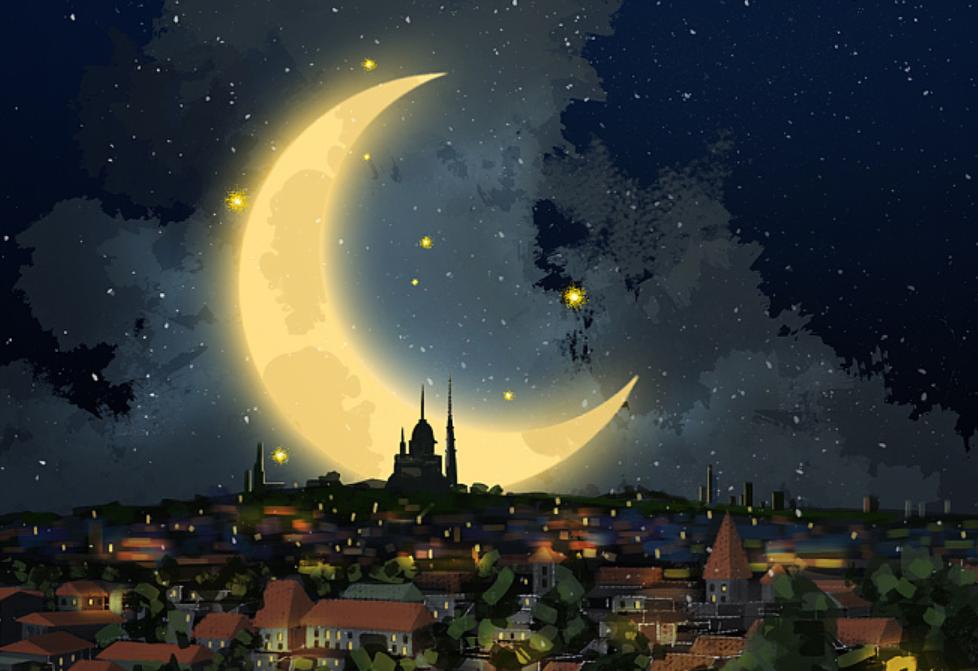 On what images does the "moon" image express in poems? iMedia