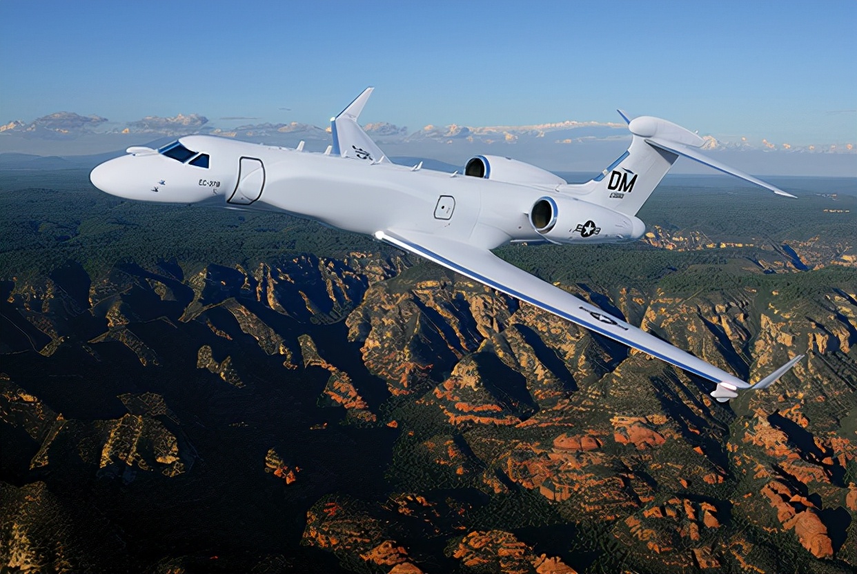 EC-37B Made Its First Flight, And The US Military's Airborne Electronic ...