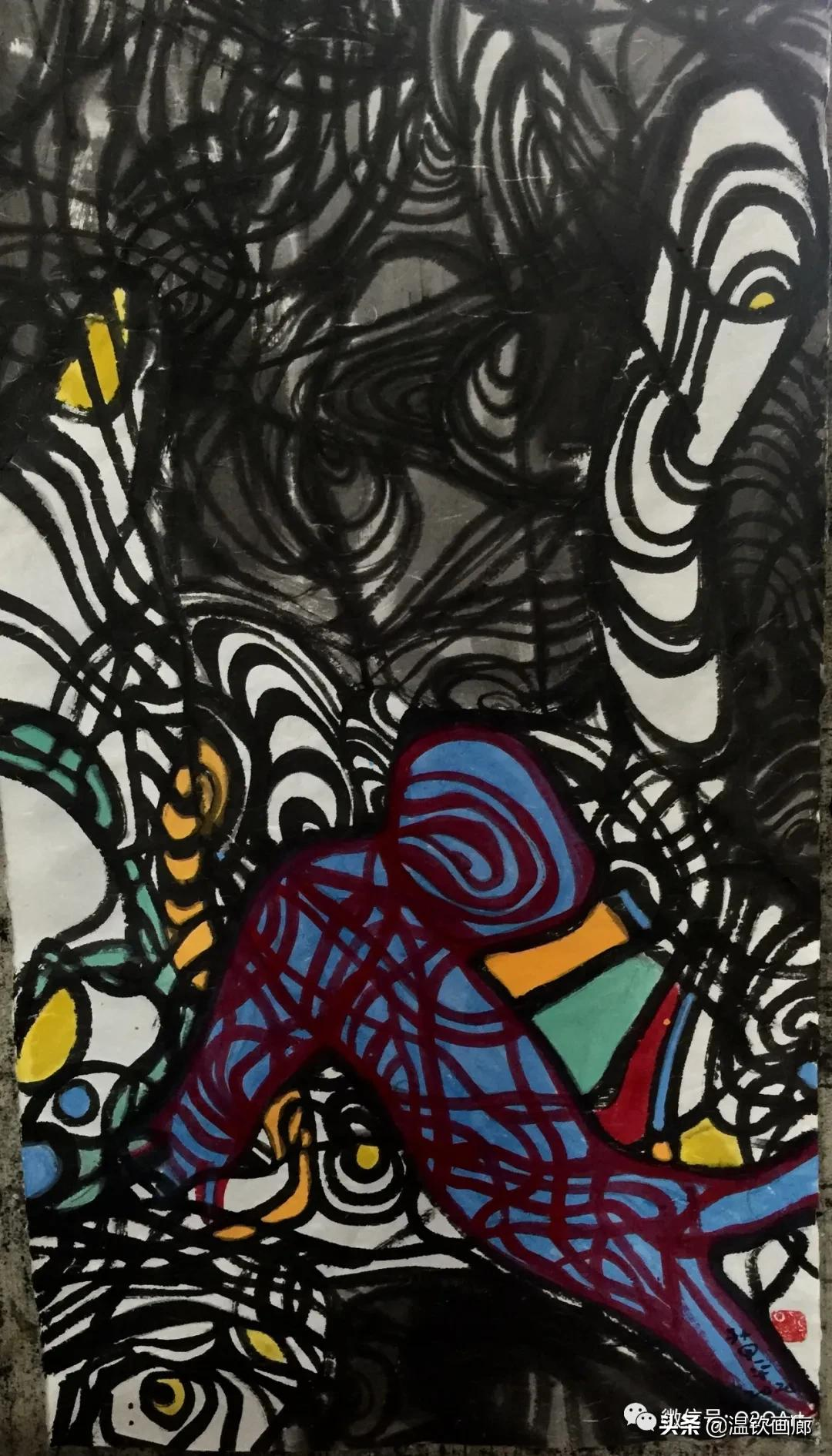 孫甲平先生の萨满(シャーマン)絵画作品