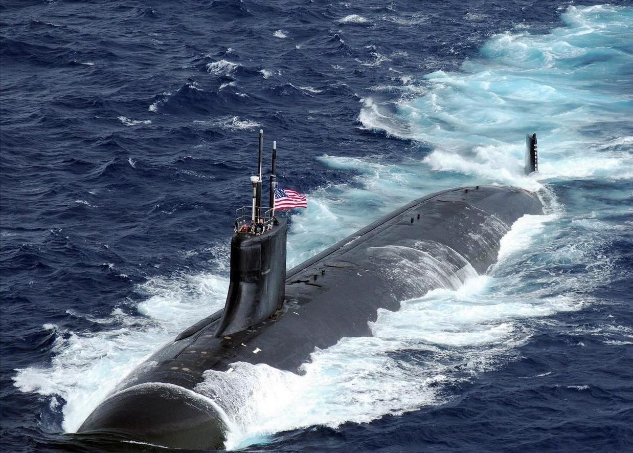The US Seawolf-class nuclear submarine \