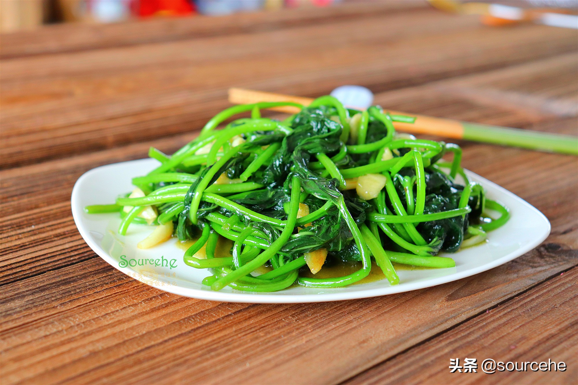 Sweet potato leaves are fed to pigs in the countryside. They are sold ...