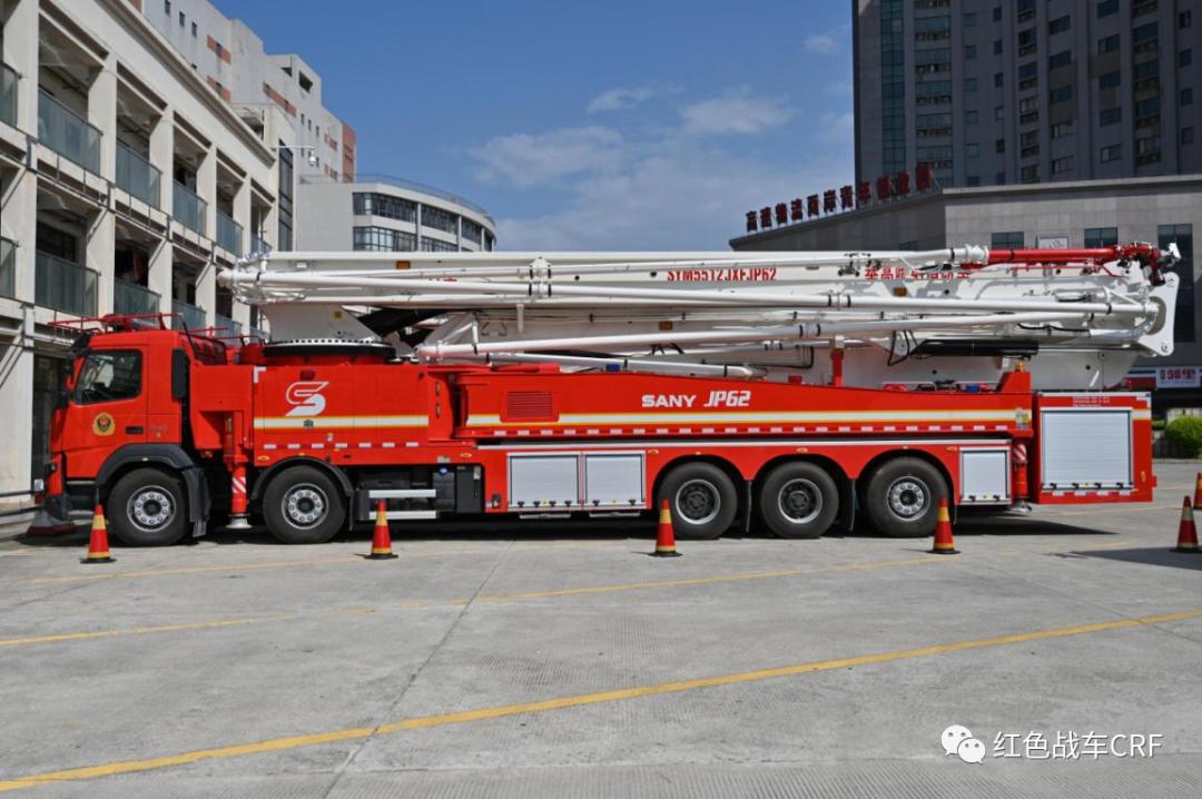 尺寸超过博浪涛f101 一起看看三一jp62大跨度消防车 Mp头条