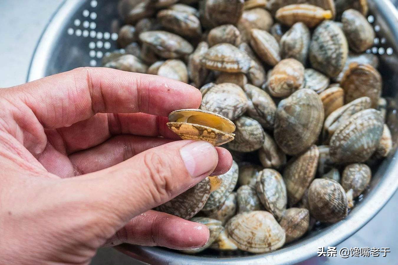When washing clams don't just soak in salt water, the old fisherman