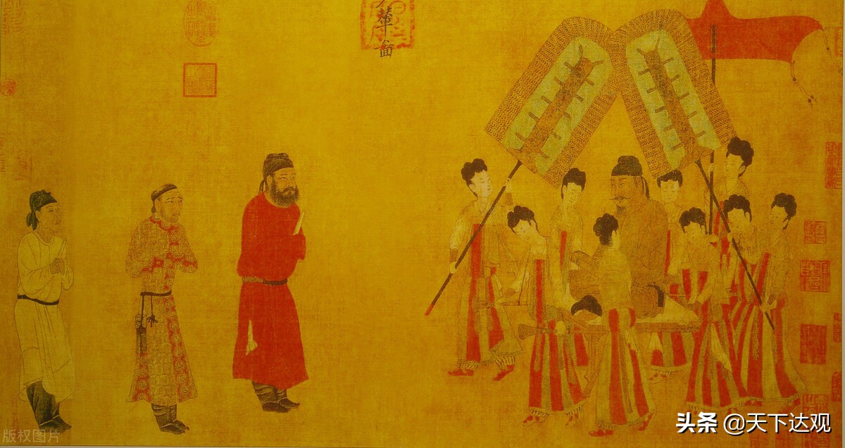 One of the masterpieces of Tang Dynasty painter Yan Liben, one of the ...