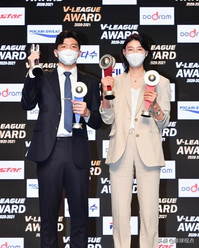 Women's volleyball MVP Kim Yeon-gyeong, men's volleyball MVP Jeong Ji ...