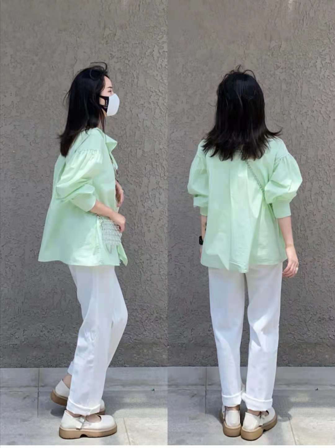 What color pants look good with a mint green top iMedia