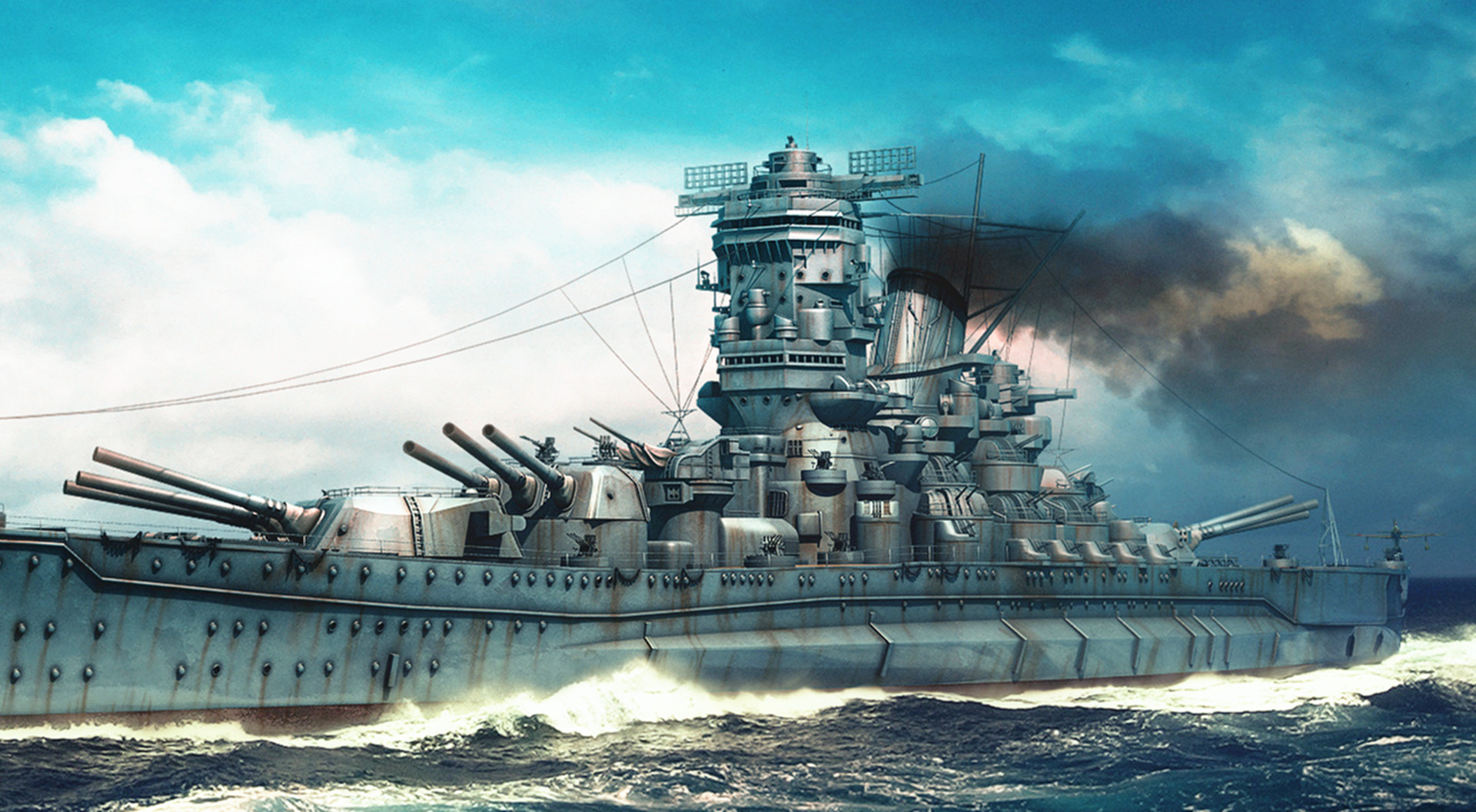 Japan's Yamato, the strongest battleship in history, has nine 460mm ...