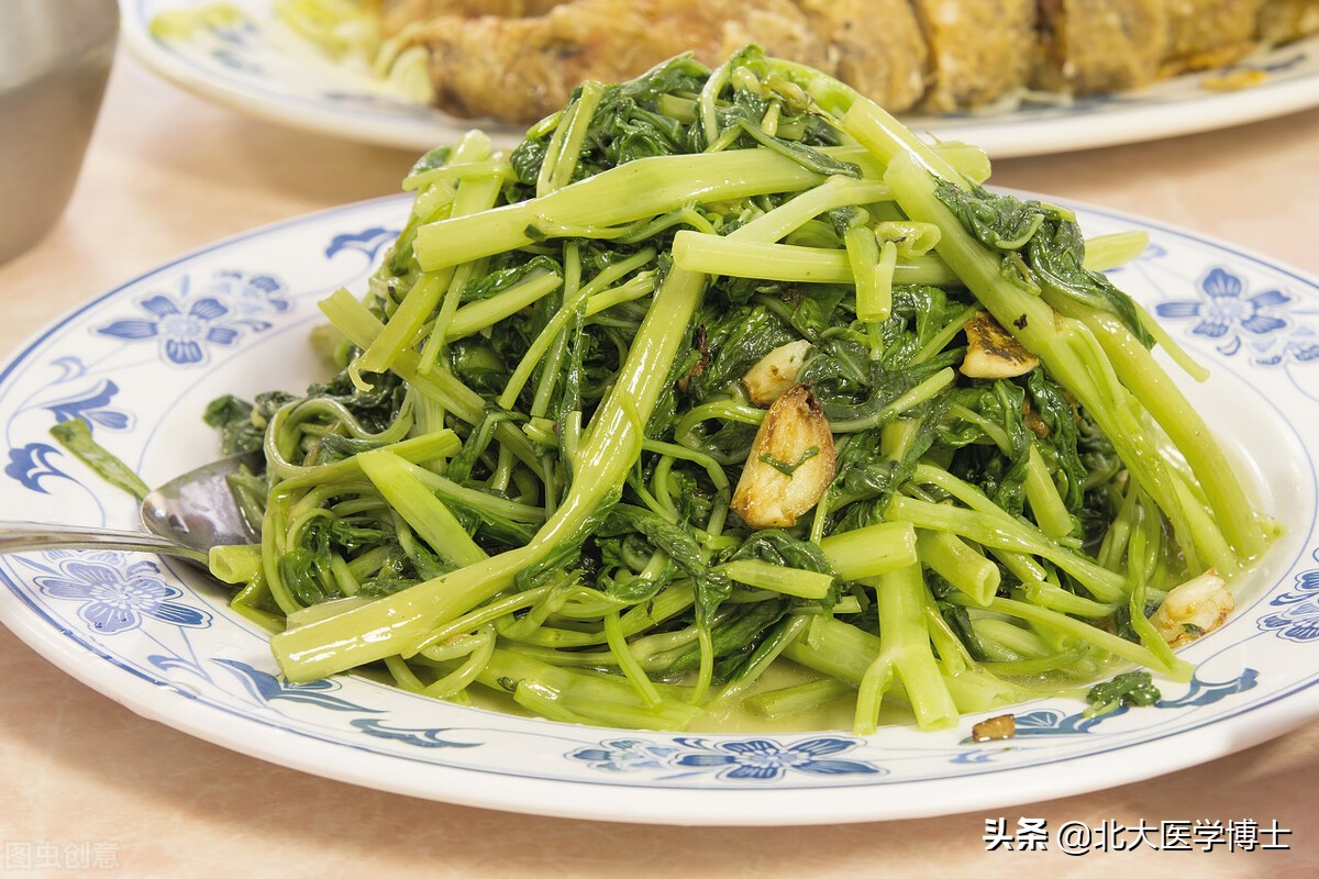 Can the water spinach gout be eaten by the "king of all poisons"?Will I