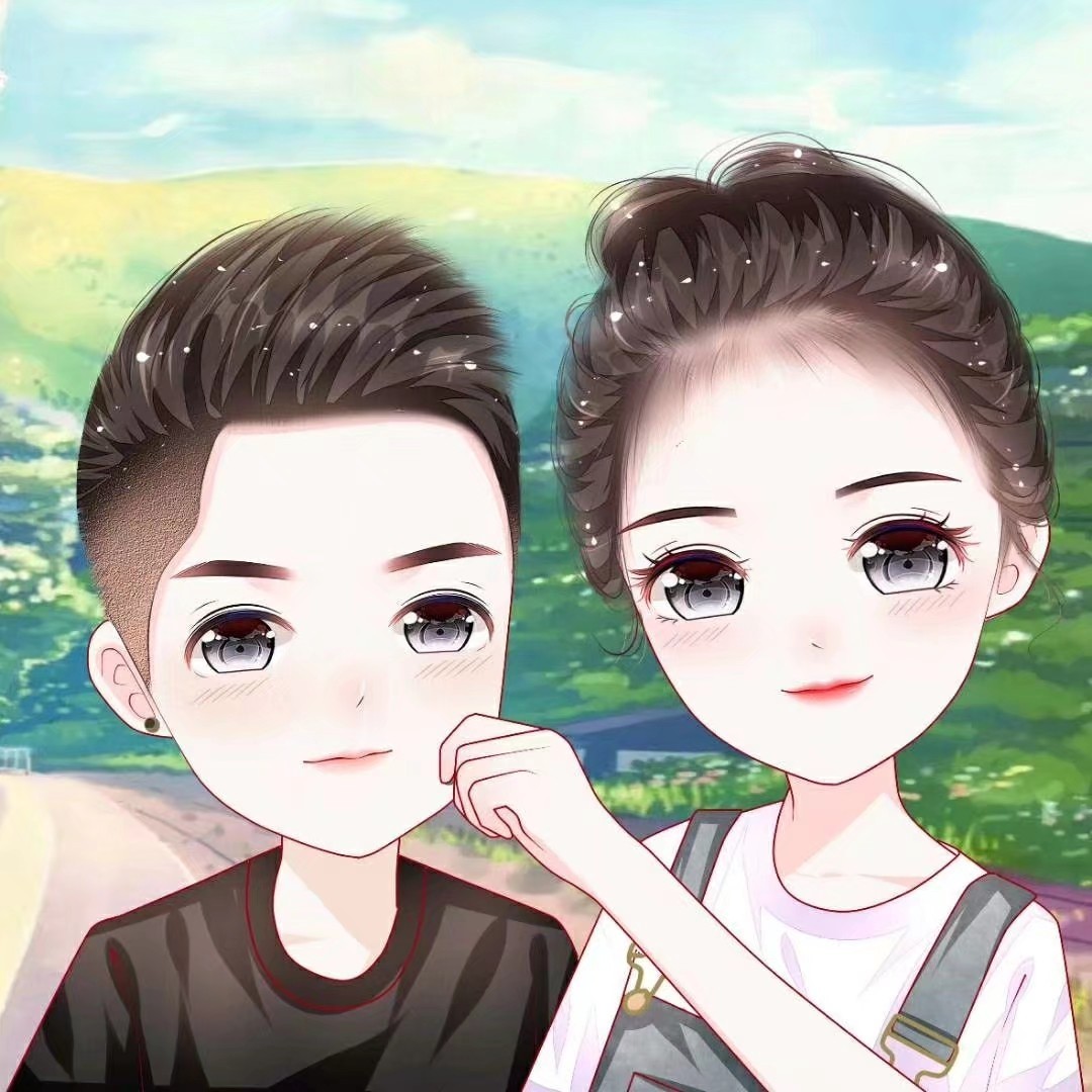 Wechat avatar, cute cartoon couple avatar - iMedia