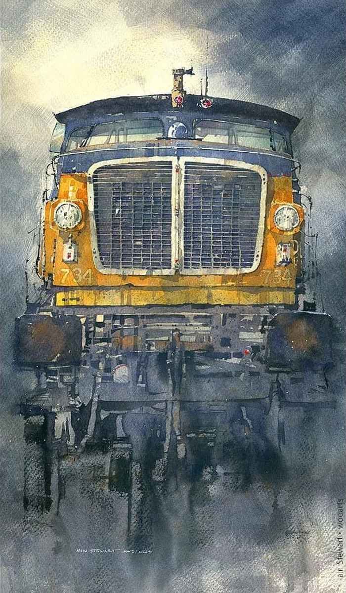 American artist Ian Stewart Watercolor Gallery - iMedia