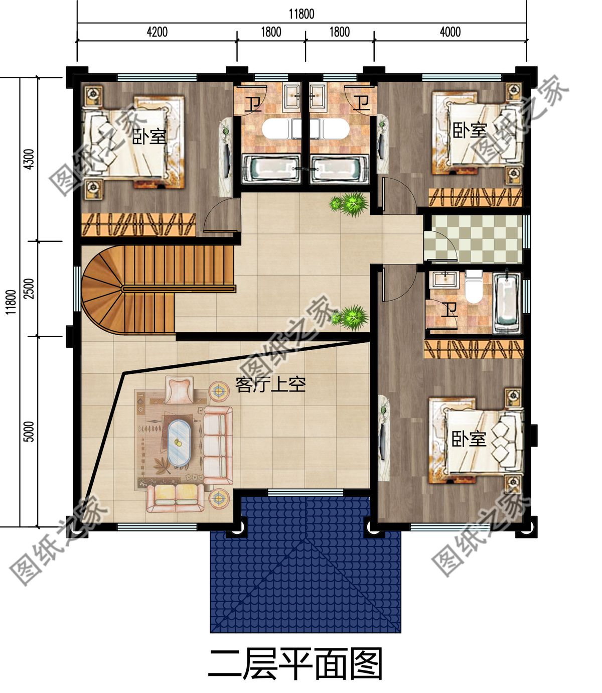 Threestory Europeanstyle villa, magnificent, built in the countryside