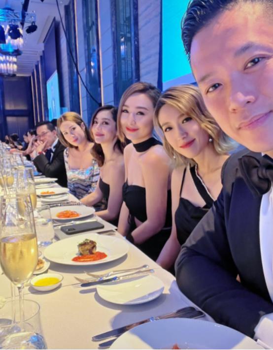 Myolie Wu's husband appeared alone at the dinner, his face was reddish ...