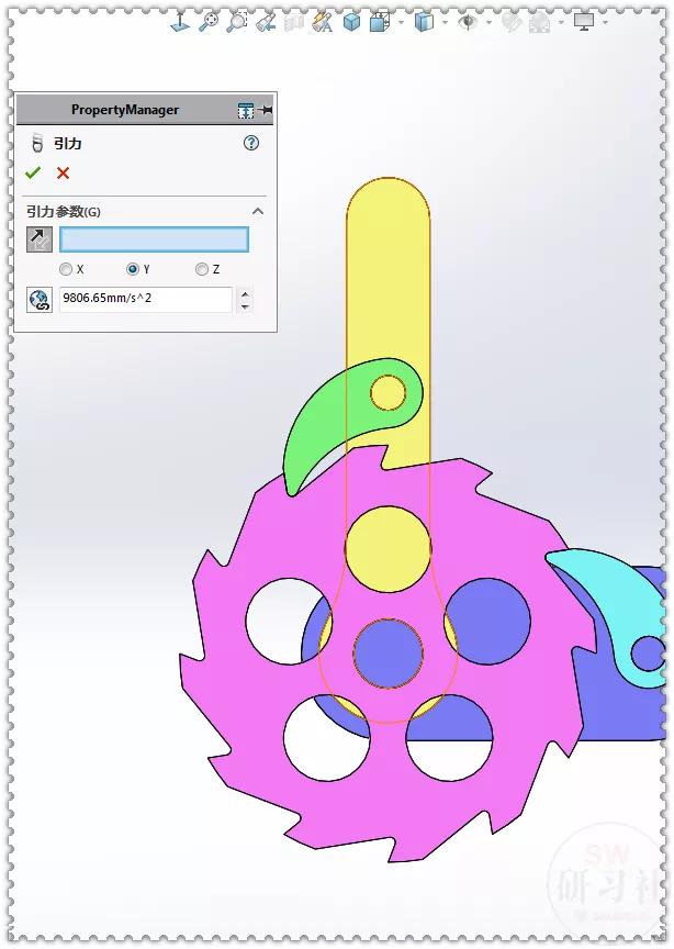 Drawing a ratchet mechanism in a SolidWorks assembly iMedia