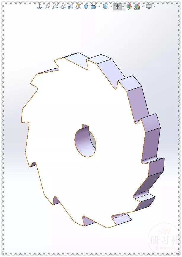 Drawing a ratchet mechanism in a SolidWorks assembly iMedia