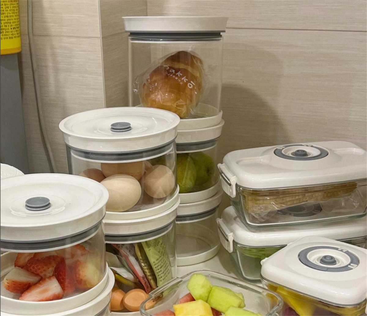 MOCAROSE vacuum storage box, classified storage and freshkeeping