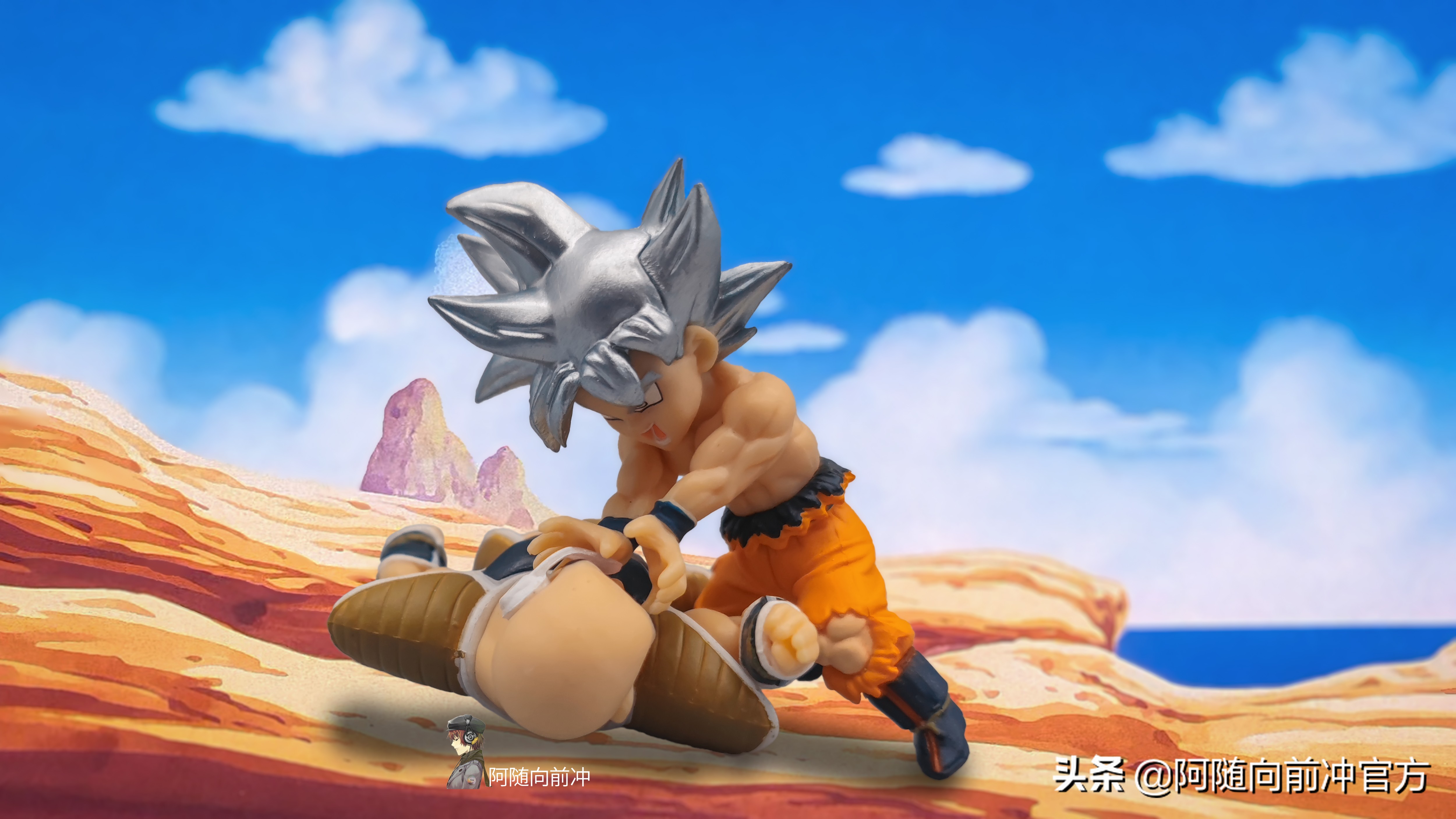 Dragon Ball small scale figure out of the box, the classic scene of