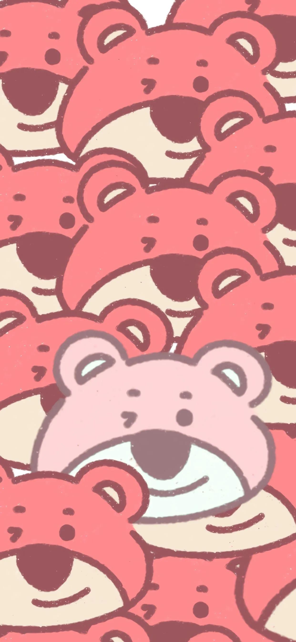 Strawberry Bear Red Wallpaper - iMedia