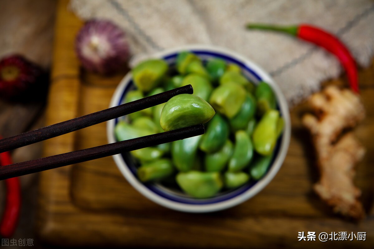 Pickled Laba garlic, learn "2 uses and 1 trick", garlic is sour and