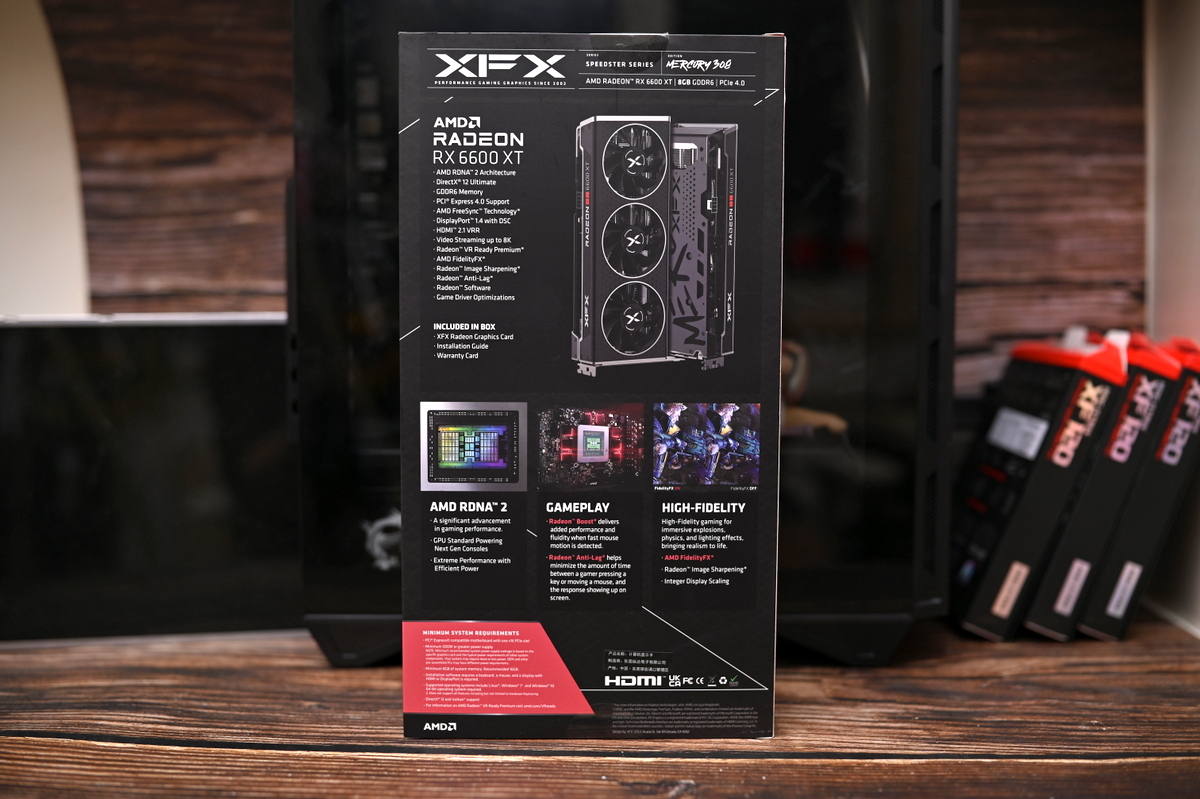 Graphics card is too expensive?XFX 6600xt overseas version oc lights up