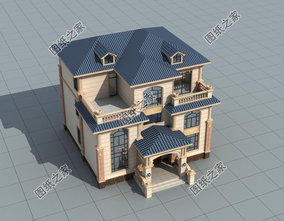 Threestory Europeanstyle villa, magnificent, built in the countryside